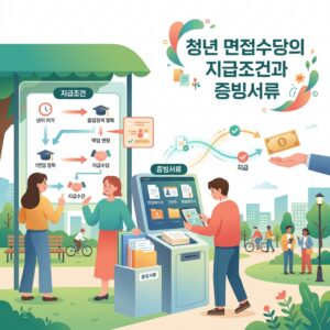 ai thumbnail illustration 청년 면접수당의 지급조건과 증빙서류 1788181371