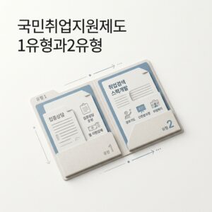 ai thumbnail minimal 국민취업지원제도 1유형과2유형 1788173921