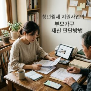 ai thumbnail photography 청년월세 지원사업의 부모가구 재산 판단방법 1788180681