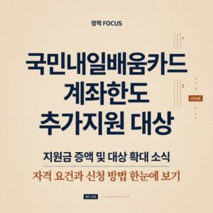 ai thumbnail typography 국민내일배움카드 계좌한도 추가지원 대상 1788179517