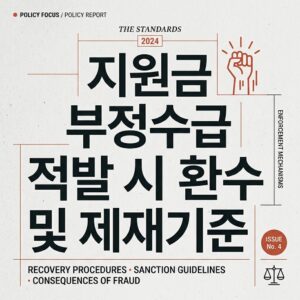 ai thumbnail typography 지원금 부정수급 적발 시 환수 및 제재기준 1788177269